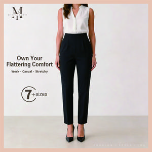 Women’s high-waisted straight-leg pants — flowy and drapey, slimming and versatile, anti-pilling, super stretchy and breathable, perfect for commuting or workouts.