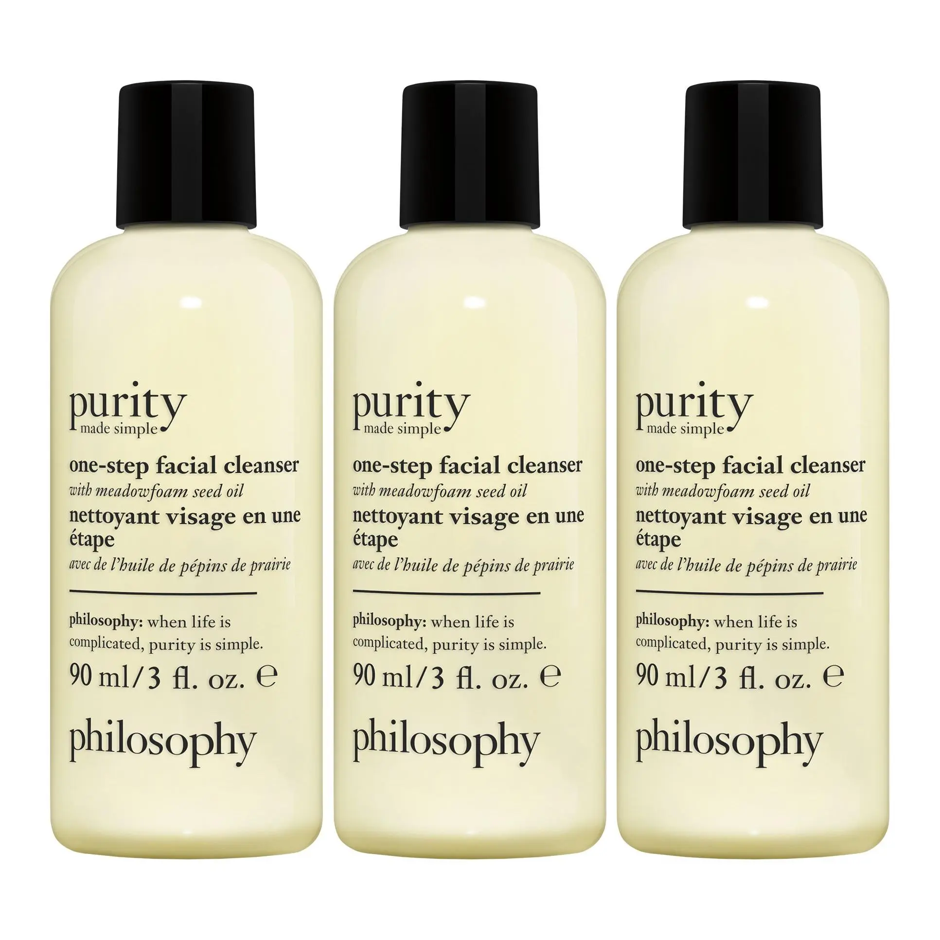 philosophy 3 oz . purity facial cleanser trave l stock up