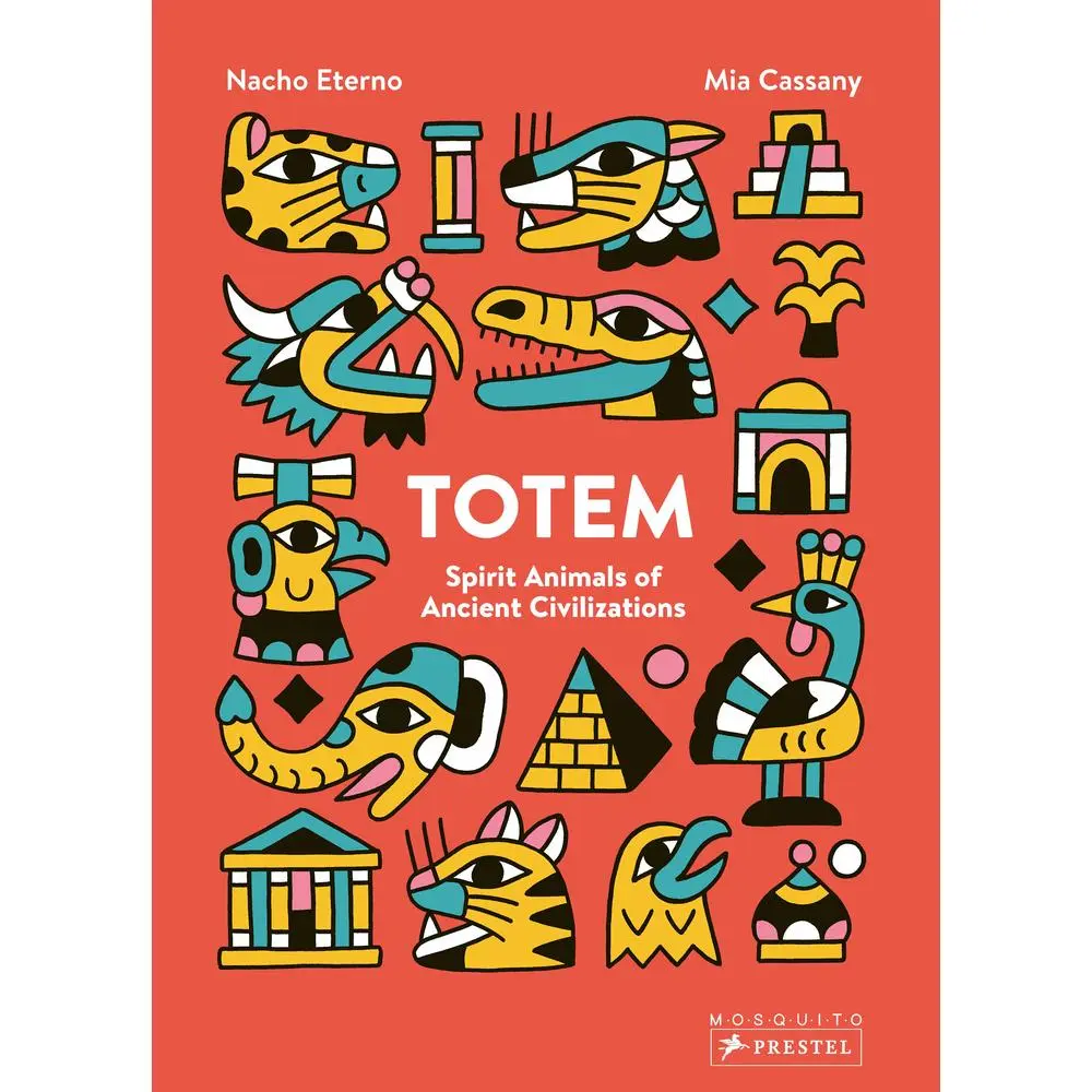Used Books - Totem: Spirit Animals of Ancient Civilizations by Mia Cassany, Hardcover Illustrated Texts with Mythology Art (Used Copy)