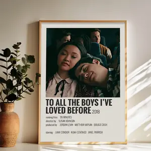NIXCON Movie To All The Boys I've Loved Before Vintage 2 Canvas Poster Bedroom Decor Sports Landscape Office Room Decor Gift No Frame