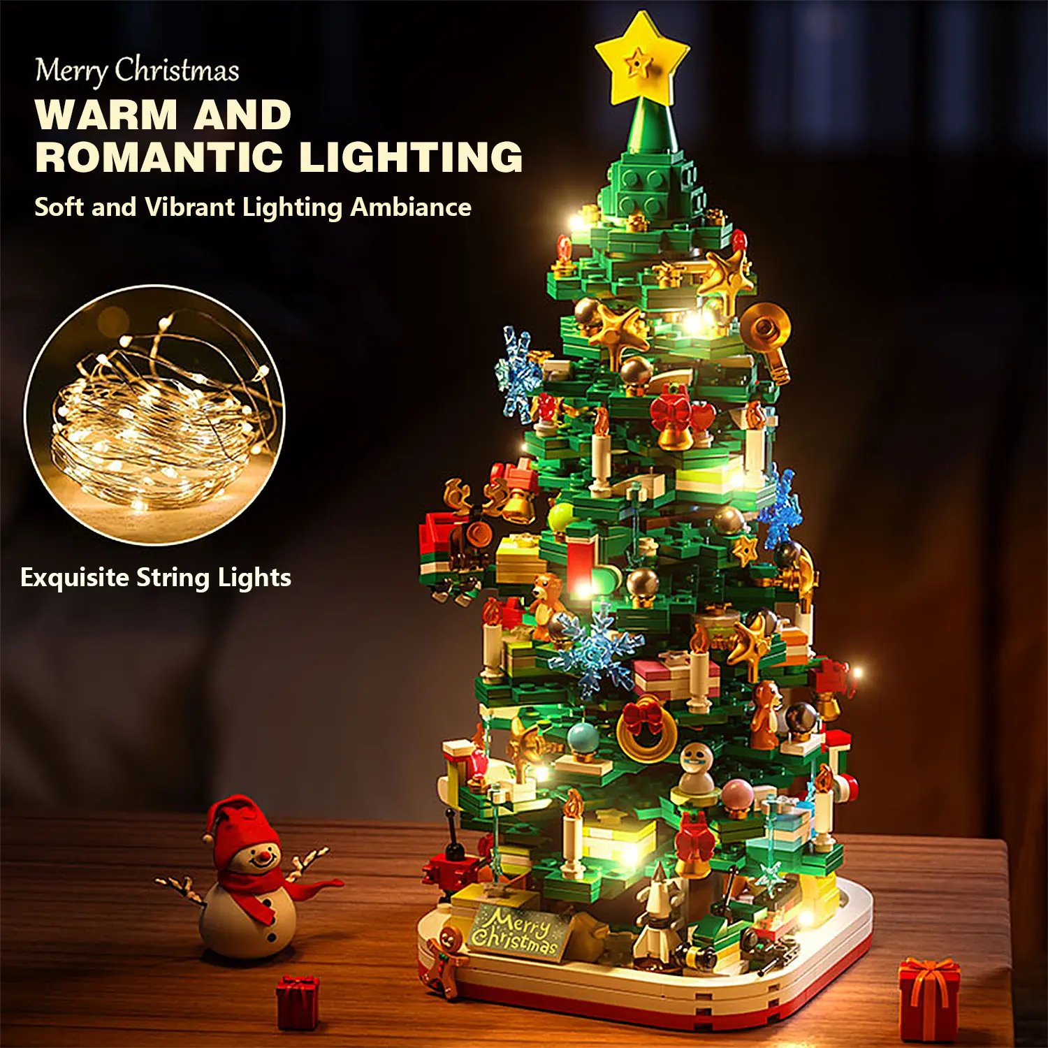 Christmas Tree Holiday Gift Decoration, Essential Christmas Item for Parties [Color Box + Mail Order Box]