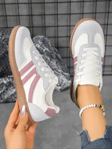 Women's Fashion Sports Shoes, Comfortable Walking Shoes, Casual Lacing Design, Anti-Slip Sneakers, Perfect for Daily Wear, High-Quality Women's Shoes