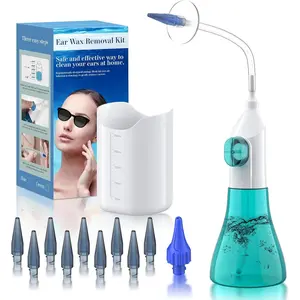 SQ-CLS002 Ear Wax Removal, Ear Cleaner, Ear Cleaning Kit, Manual Ear Irrigation Flushing System, Ear Wax Removal Kit, Safe and Effective to Clean Ear Built Up Wax