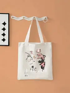 2026 new 3d stereoscopic printBiohazard 4Large-capacity canvas single-shoulder handbag, suitable for shopping, fitness and daily use. Foldable and reusable, an eco-friendly shopping bag