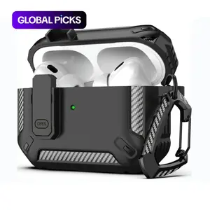 Earphone Protective Case with Carabiner, Anti-Drop TPU Shockproof Cover for AirPods Series, Summer Decoration Accessories, Durable