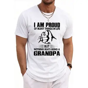 PAYEAH Proud Of Many Things In LifeNothing Being A Grandpa Monogrammed T-Shirt Spring Statements