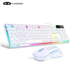 Gaming Keyboard and Mouse Combo, K1 RGB LED Backlit Keyboard with 104 Key for PC/Laptop