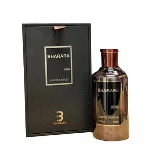 Bharara King Eau De Parfum - Long Lasting Citrus Woody Musk Liquid Fragrance, Unisex Wood Scent, 6.7 fl oz