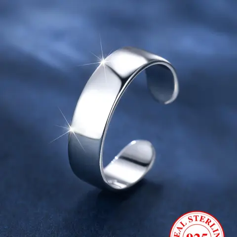 S925 Sterling Silver Simple Plain Open Toe Ring, Fashionable Toe Ring for Women & Girls, Trendy All-match & Exquisite Jewelry for Birthday Gift, Trendy Fine Jewelry