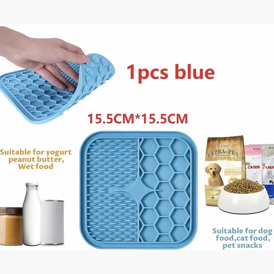 1pc/2pcs/4pcs Of Licking Mats for Dogs And Cats, Suction-cup Licking Mat, Keep Their Busy Dogs Entertained, Reduce Boredom with Butter Licking Pad, Perfect for Bathing