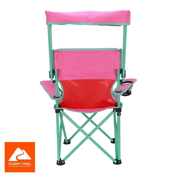 Kids FoldKids Folding Canopy Chair, Safety Lock, Cup Holder, 125 lb Capacitying Canopy Chair, Safety Lock, Cup Holder, 125 lb Capacity