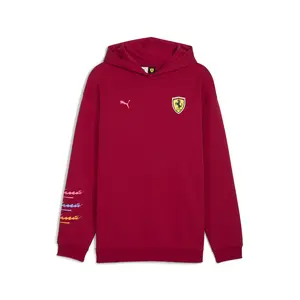 PUMA Mens Scuderia Ferrari Miami Graphic Hoodie Casual Outerwear Casual - Red