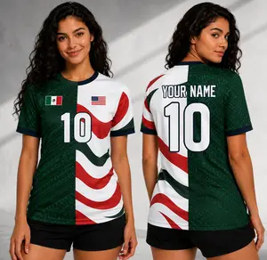 Mexico USA Soccer Jersey Custom Name Number Aztec Mexican American Fan Shirt S–5XL
