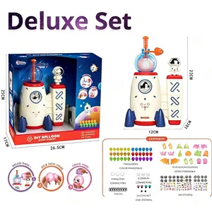 Rocket Balloon DIY Craft Set – Creative Rocket Launcher with Balloon Characters for Party Fun & Kids