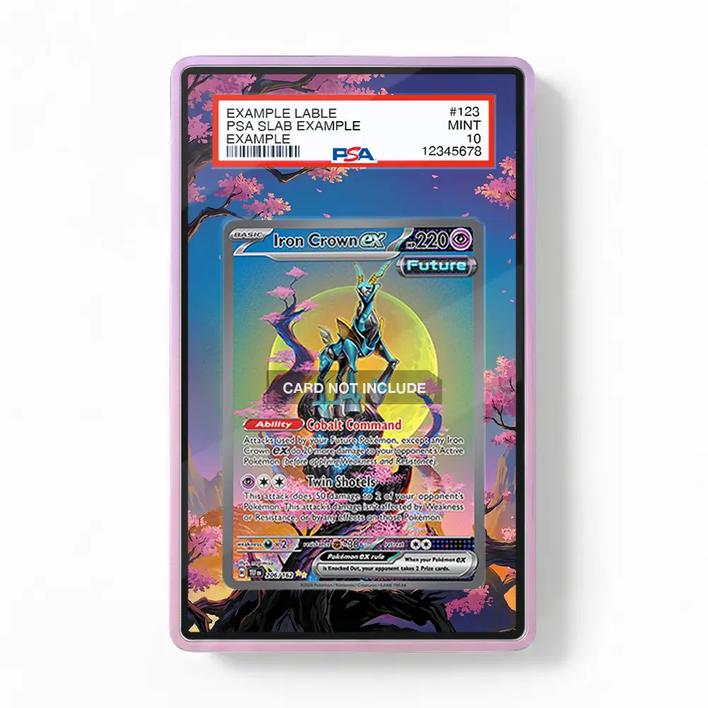 Iron Crown ex 206-162 Pokemon Graded Display Case, Extended Art, Extended  Display Case, Extended Art Case PSA Graded Guard Case / Magnetic Case /  Screws Case (CARD NOT INCLUDED) - TikTok Shop