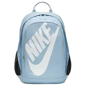 Nike White Logo Polyester Backpack for Men and Women in Blue
