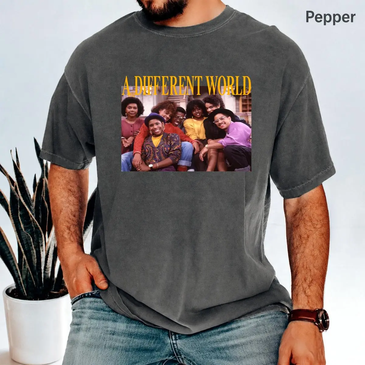 Retro A Different World Shirt 80s Nostalgia Shirt Stay Golden 80s Tv Show Soft Everyday T-Shirt for Men & Women
