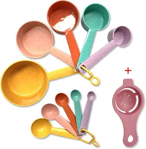 10PC Plastic Measuring Cups & Spoons Set