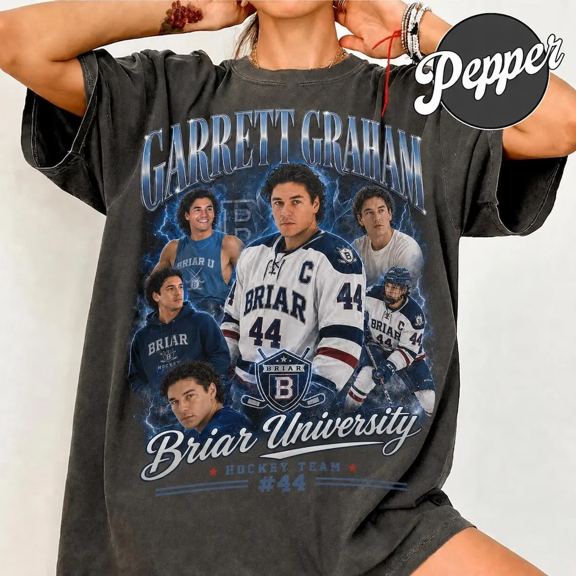 Garrett Graham Briar University Comfort Colors T Shirt, Vintage Hockey Romance Tee, Briar Hockey Team Shirt, Bookish Sports Romance Gift, Off-campus Tee