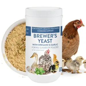 Brewer's Yeast with Garlic, Oregano, & Echinacea For Adult Chickens, Baby Chicks, Ducks & Ducklings