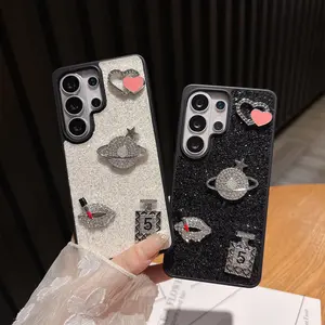 iPhone 17-14 Pro Max Case, Glitter & Rhinestone Design, Lightweight Protective Cover, Cute Perfume Bottle Accessory, Women's Phone Shell