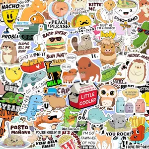 123pcs Punny Emotional Funny Stickers For Adults– Waterproof Vinyl Decals for Laptops, Water Bottles, Journals, Skateboards & More