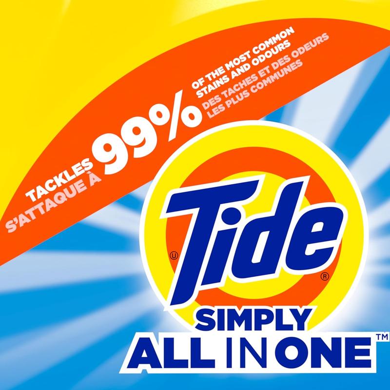 Tide Simply Liquid Laundry Detergent, Refreshing Breeze, 168 Oz, 128 Loads - Powerful Cleaning for Fresh & Clean Laundry, Easy to Use, Ideal for Everyday Stains, Family Size, Trusted Tide Quality