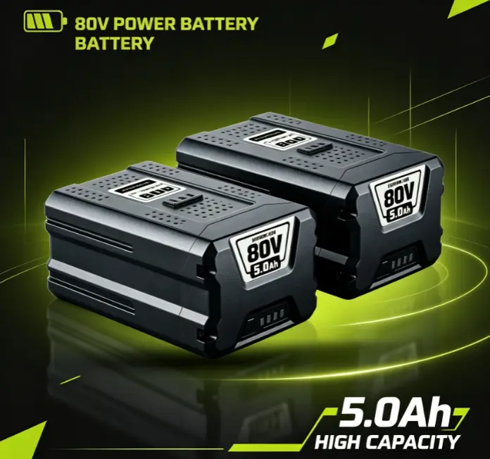 72V Rated 80V Max 5000mAh High-Capacity Lithium-Ion Replacement Battery Pack for Greenworks Lawn Mower, Blower, Compatible with GBA80200, GWL1840