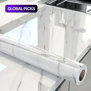 Marble Pattern Wall Sticker, Self-Adhesive Vinyl Decorative Wallpaper for Home Decor, Bedroom Living Room Kitchen Desk Wardrobe Decoration, Marble Backsplash Wallpaper #GLOBAL PICKS