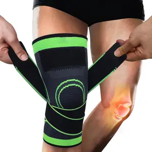 Knee Brace Support Basketball Knee Pads Compression Sleeve for Running Sports Gym Workout Breathable Adjustable Knee Support Pair Men Women