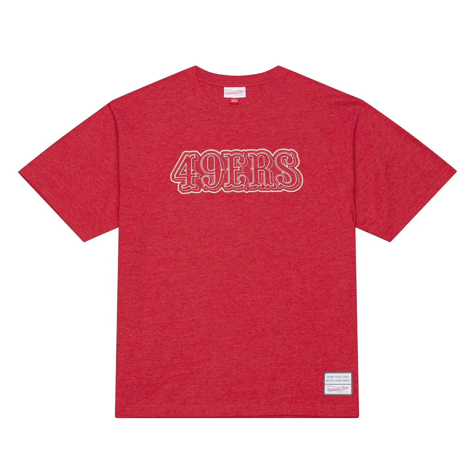 San Francisco 49ers Scarlet Gameday Classic T-Shirt NFL Throwback Tee Graphic Vintage Fan Gear Mitchell & Ness