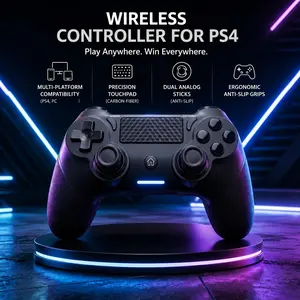 New gaming controller wireless compatible with P4 compatible with PC with vibration function