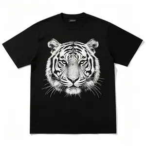 【Graphic Tee】"Wild White Tiger Face T-shirt – Bold Animal Print Streetwear Tee for Men, Stylish Casual Summer Fashion, Unisex Crewneck T-shirt, S-4XL Sizes, Perfect for Outdoor Adventures, Daily Wear, & Trendy Looks" Top Breathable