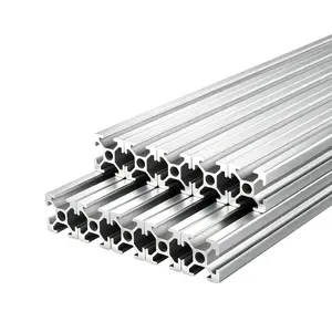【DealsForYouDays】VEVOR 10 Pieces 2020 European Standard Anodized Aluminum Extrusion Profile, 39.37in/1000mm T-Slot Linear Rail, High-Strength for 3D Printers, Brackets, DIY Projects, Makers, CNC Workbench, Silver