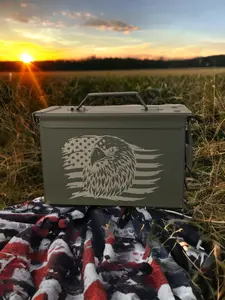 Customized Engraved Ammo Can; .50 Caliber Personalized Ammo Can Gift; Groomsman or Best Man Gift; Outdoorsman Gift; Laser Engraved Ammo Can