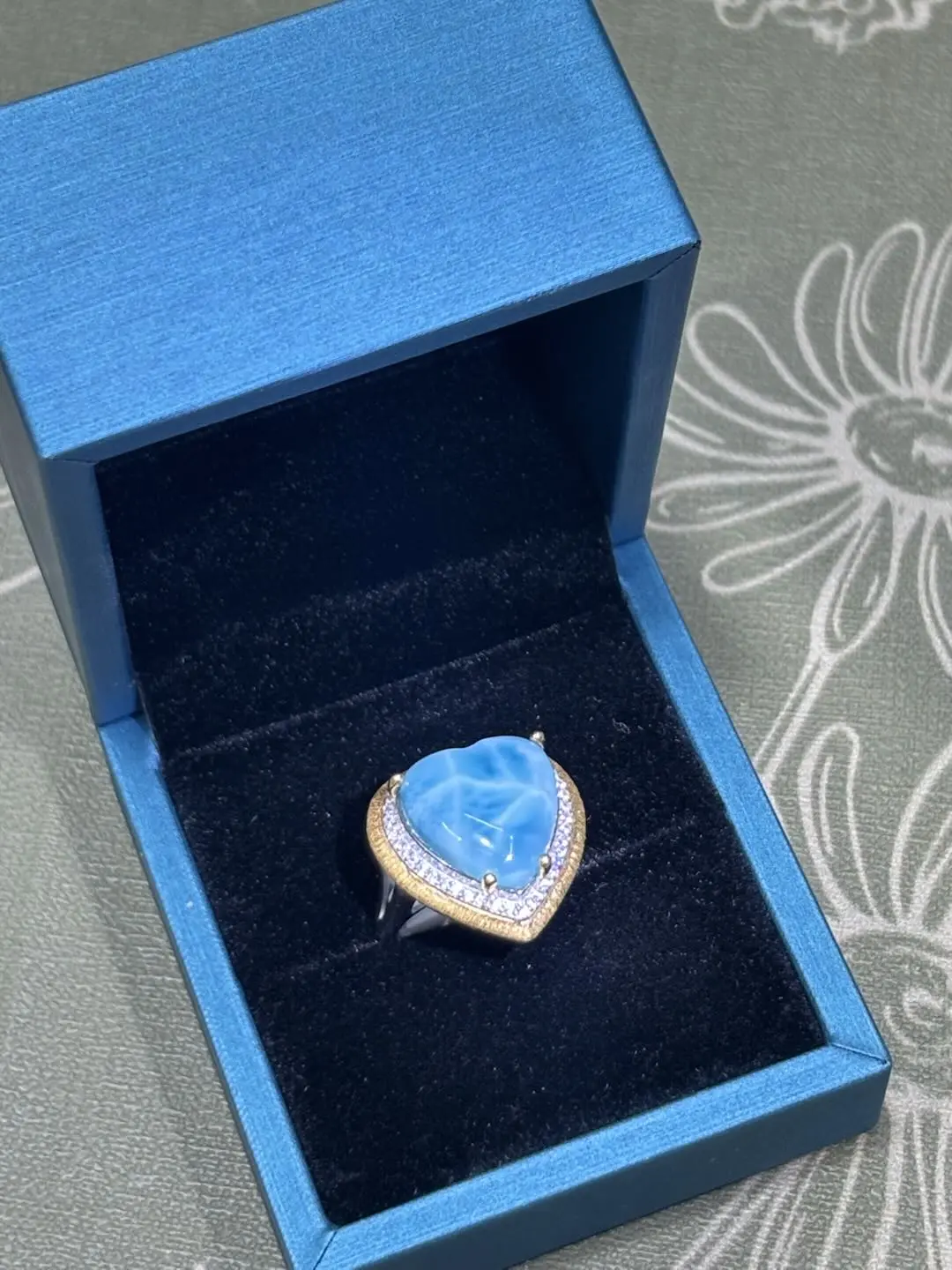 Astrid(10331)gc.Ocean Heart Larimar S925