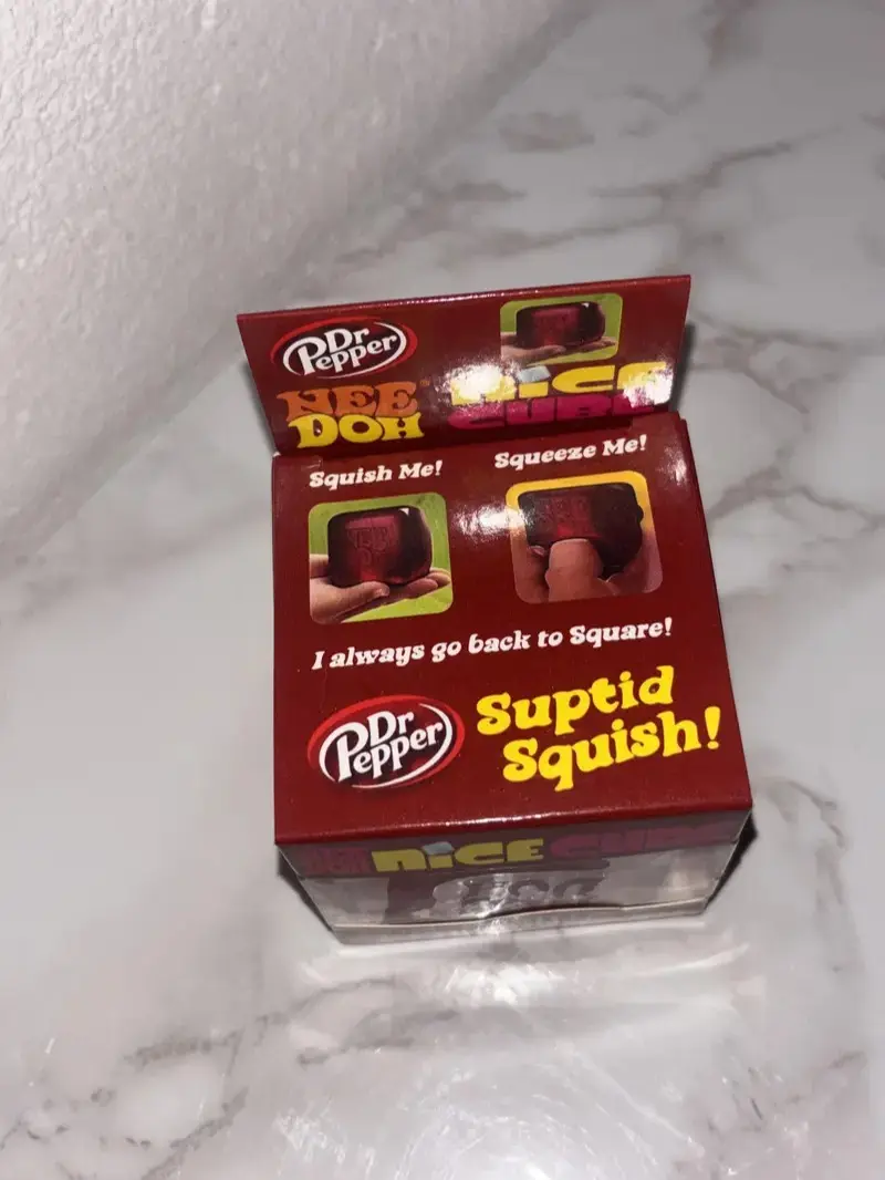 Nice cube squishy. A beautiful red cube, perfect as a holiday or birthday gift.