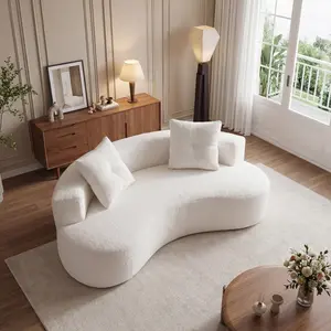 3 Seater Couch Sofa for Living Room, Boneless Couch with 2 Pillows,Upholstered Floor Sofa 79.5"