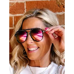 Earhart Sunglasses by Dax Eyewear, Pink