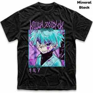 Murderer Vintage Tee, Zoldyck Killua T-Shirt, Hunter x Hunter Graphic Tees, Anime Clothing, Unisex Anime Manga Shirt Menswear Womenswear Streetwear