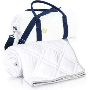 Cooling Weighted Blanket, 12 lbs,  Size for Adults, Luxury Heavy Blanket, Silky Soft  Viscose, 48x72 inches, Machine Washable, White