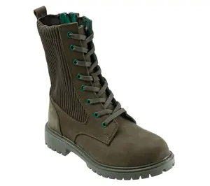 Bueno Leather Lace-Up Boots - Stella