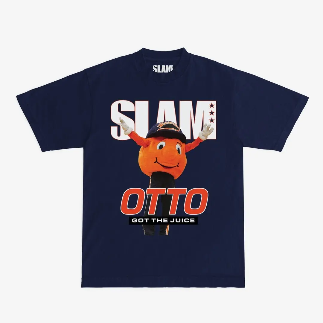 Syracuse Mascot SLAM Cover Vintage Graphic Prints Short Sleeve Bootleg T-shirts, Gifts For Sports Lovers