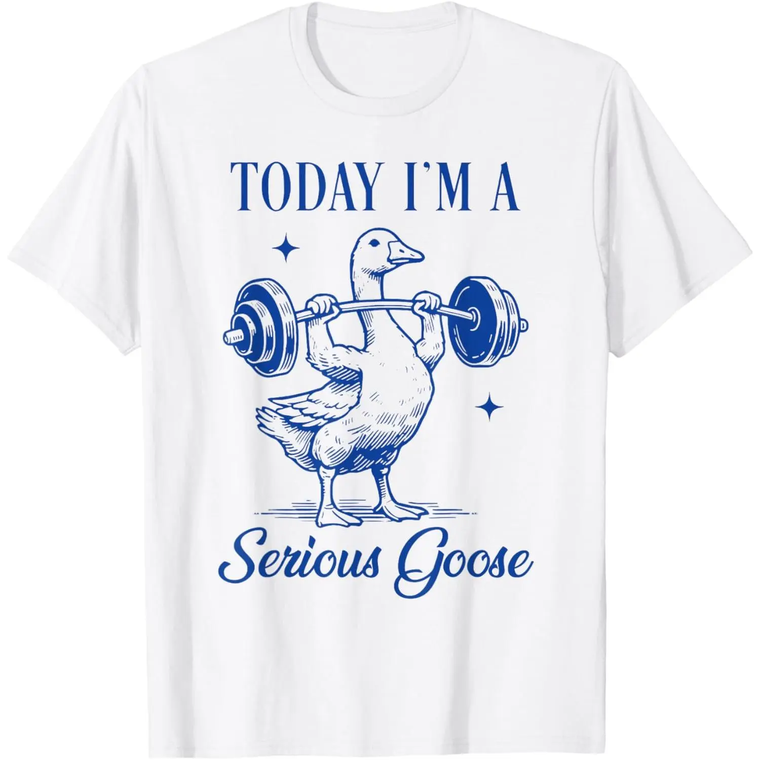 today i'm a serious goose funny lifting weights gym fitness T-Shirt today i'm a serious goose funny lifting weights gym fitness T-Shirt