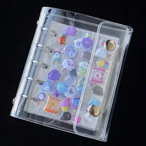 1 PC Practical Transparent Loose-Leaf Organizer, made of waterproof and highly transparent material, durable and moisture-proof, basic and simple style with portable loose-leaf pages, suitable for daily organization and journaling for office workers.