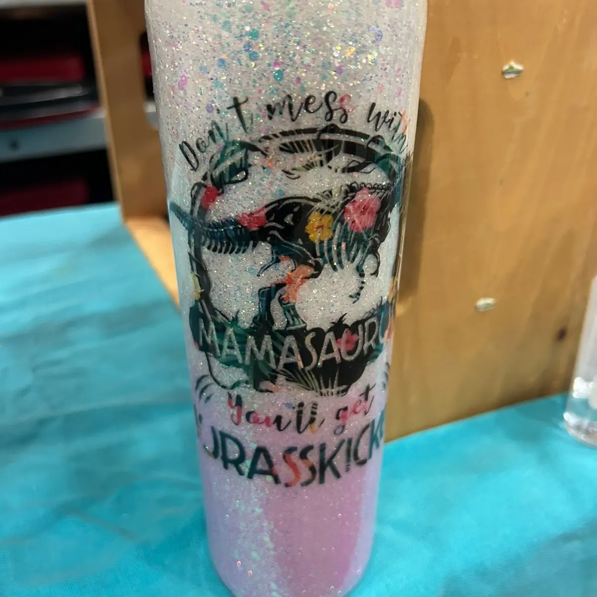 Glitter MaMaSaurus cup