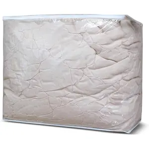 Clear Zippered Storage Bags 3 count Closet Organizer PVC 24x20x11 In - Bed Sheet Organizer, for Comforter, Pillow, Blanket, Cloth Clothes, Sweater,Plastic Comforter Storage Bags