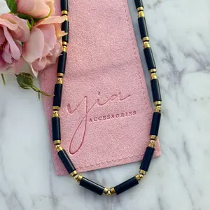 Onyx Tube Choker Handmade Fashion Accessory Handmade Jewelry