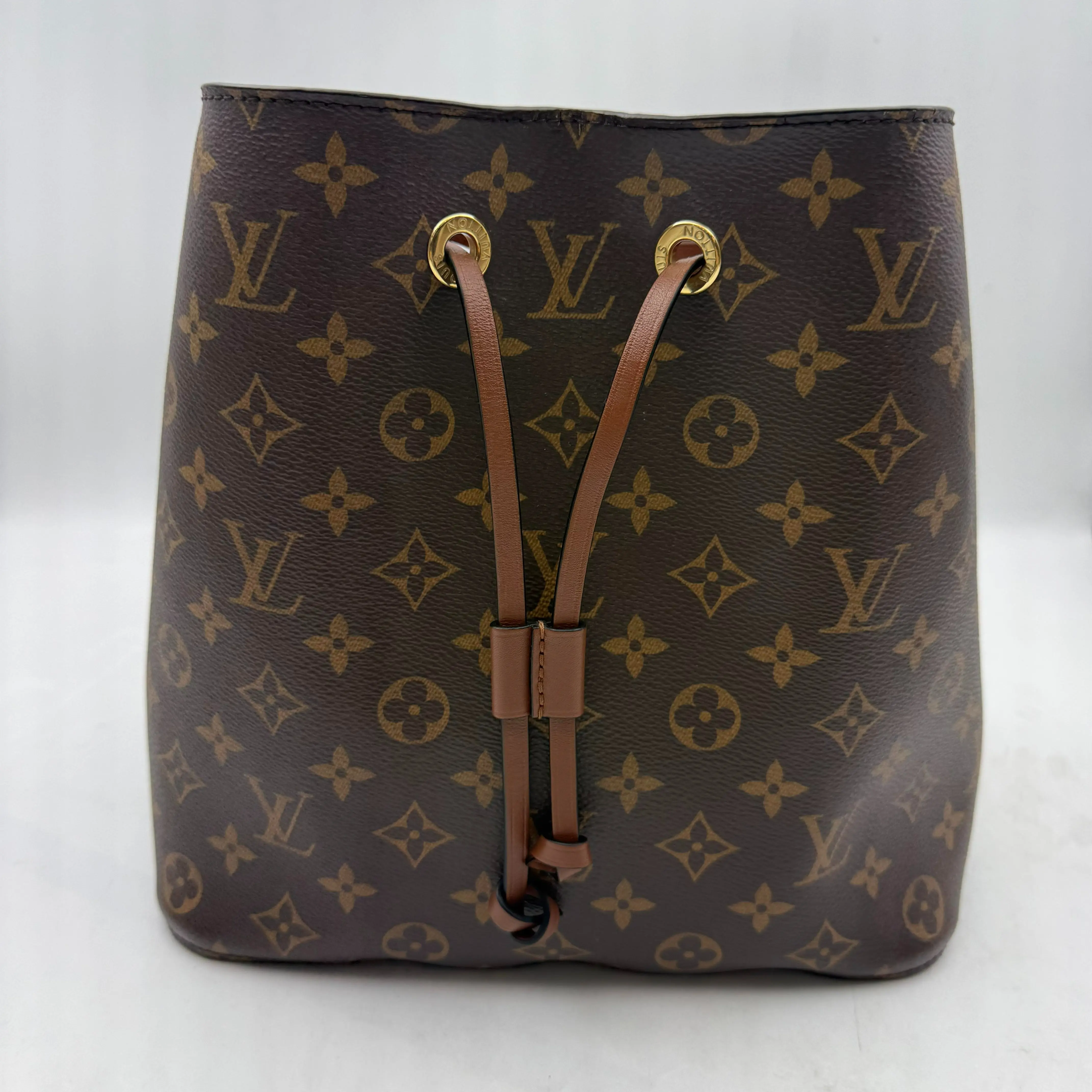 Pre-owned Louis Vuitton Authentic Vintage Monogram Canvas Neo Noe MM Designer Bucket Purse