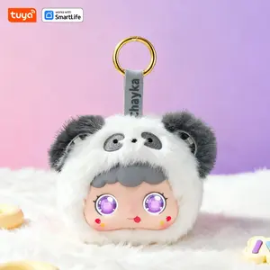 Smart AI Plush Robot - Multi-language Dialogue / Game Interaction / Long-term Memory / Multiple Roles / Broadcast News / Emotional Companionship, Portable Keychain Design, Perfect Christmas Gift, Smart Toy for Kids & Adults, Works with SmartLife